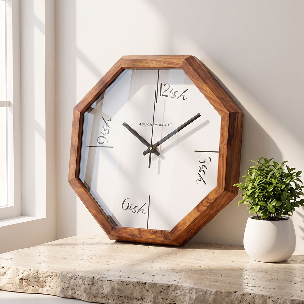 Brown teak wooden frames - Spaces Unhooked