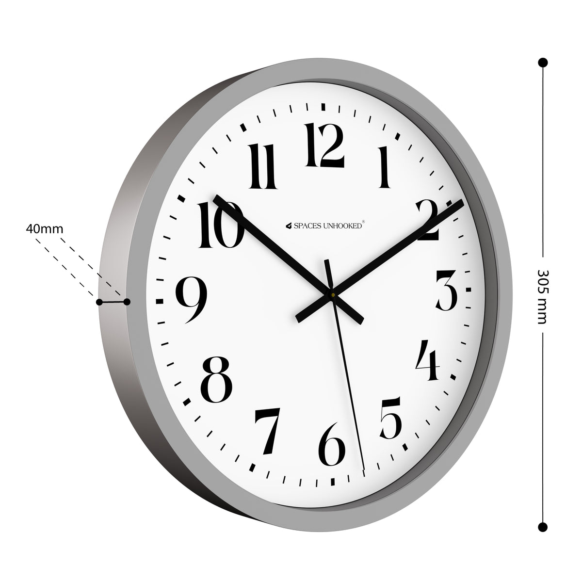 non ticking wall clock machine