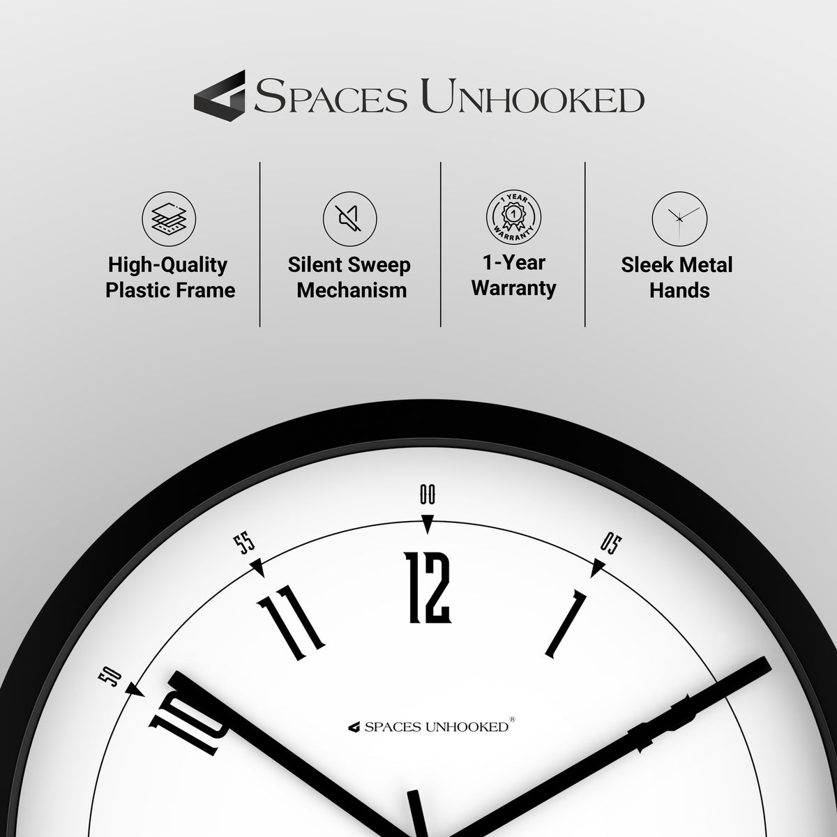 non ticking wall clock