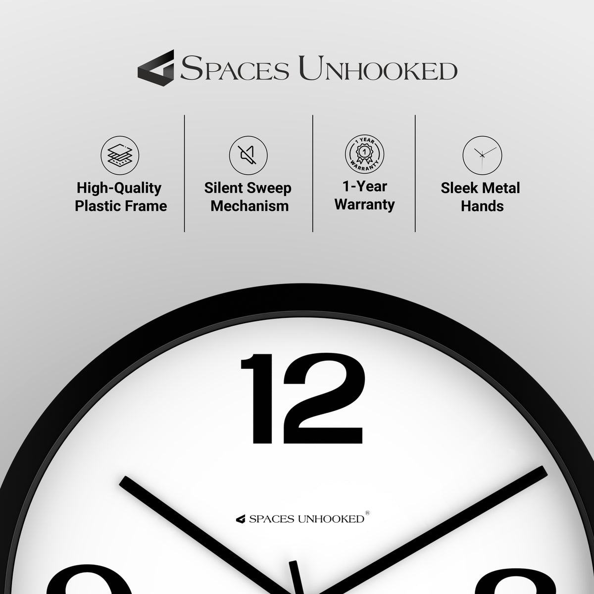 non ticking wall clock