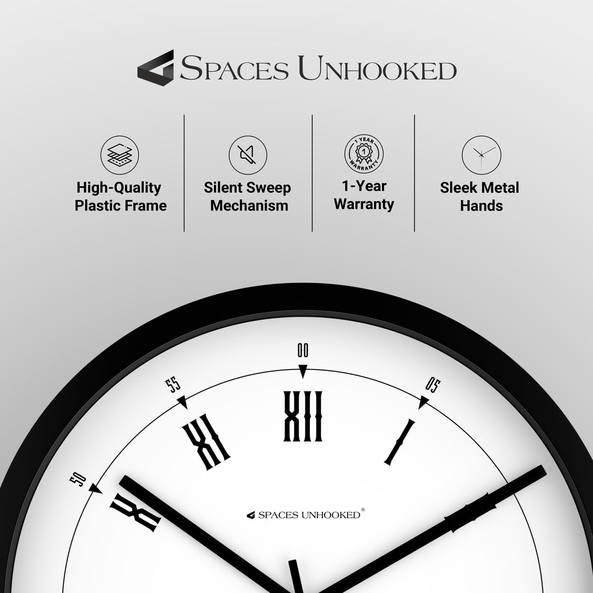 silent wall clock bedroom