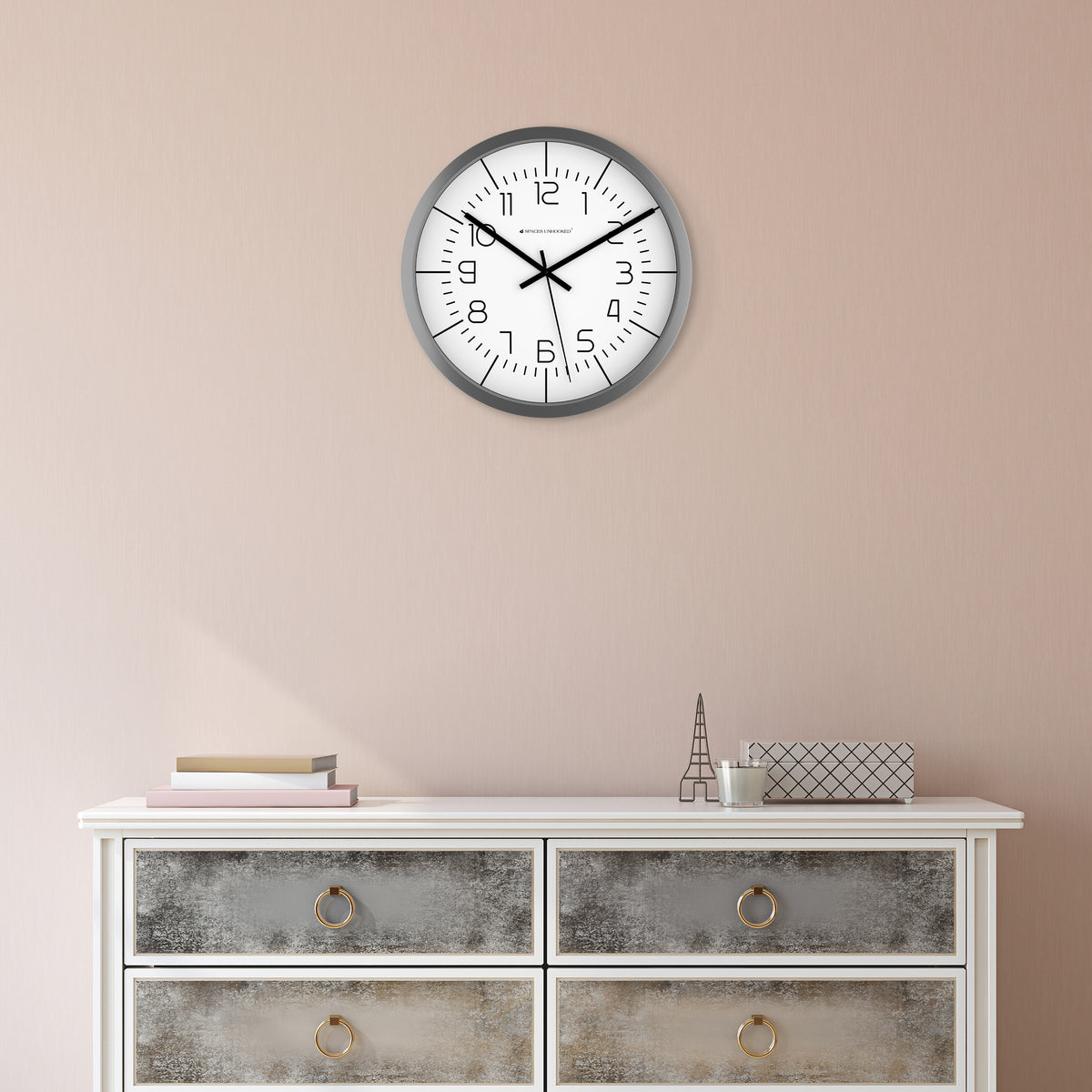 direction of wall clock in bedroom