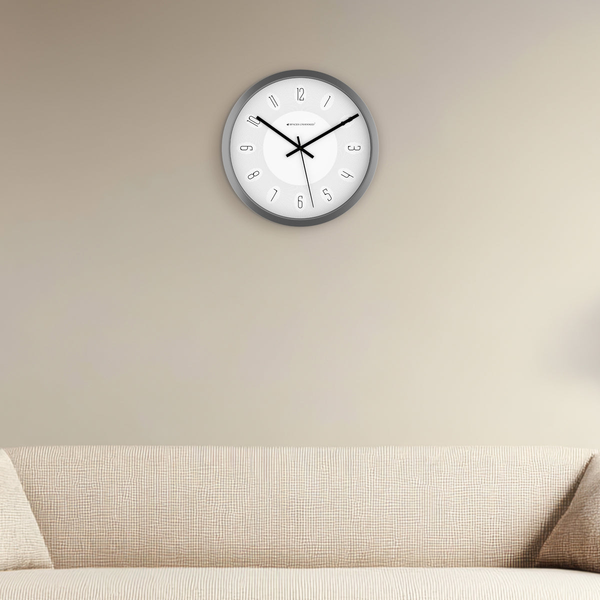 direction of wall clock in bedroom