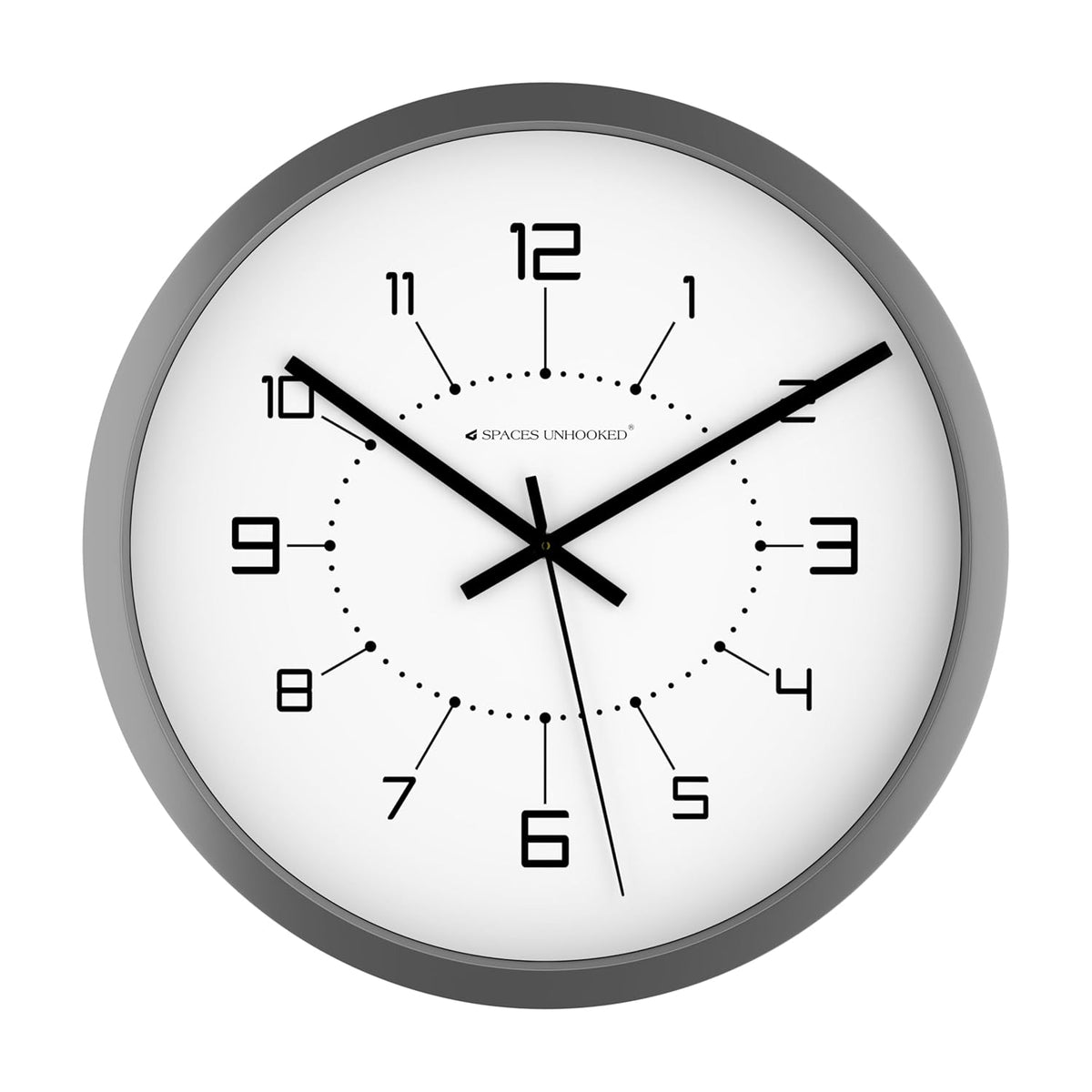silver wall clock 