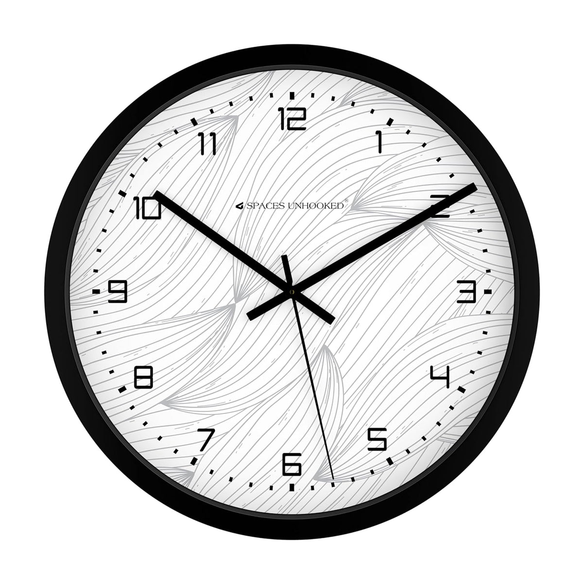silent plastic wall clock 