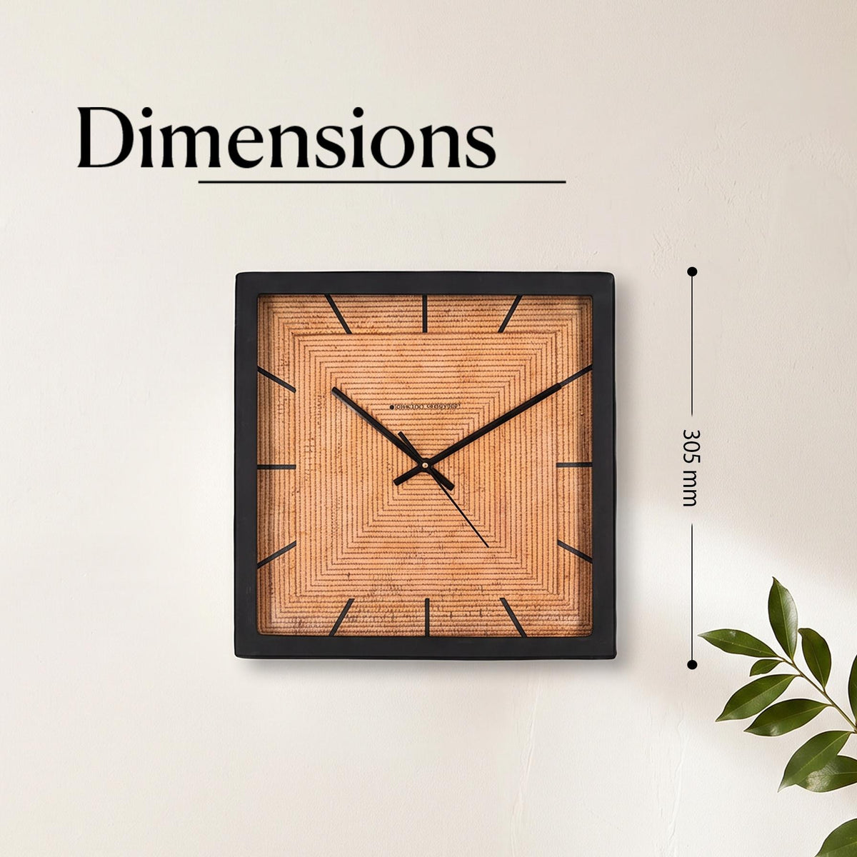 Spaces Unhooked Woven Round Wall Clock, Honey Tone