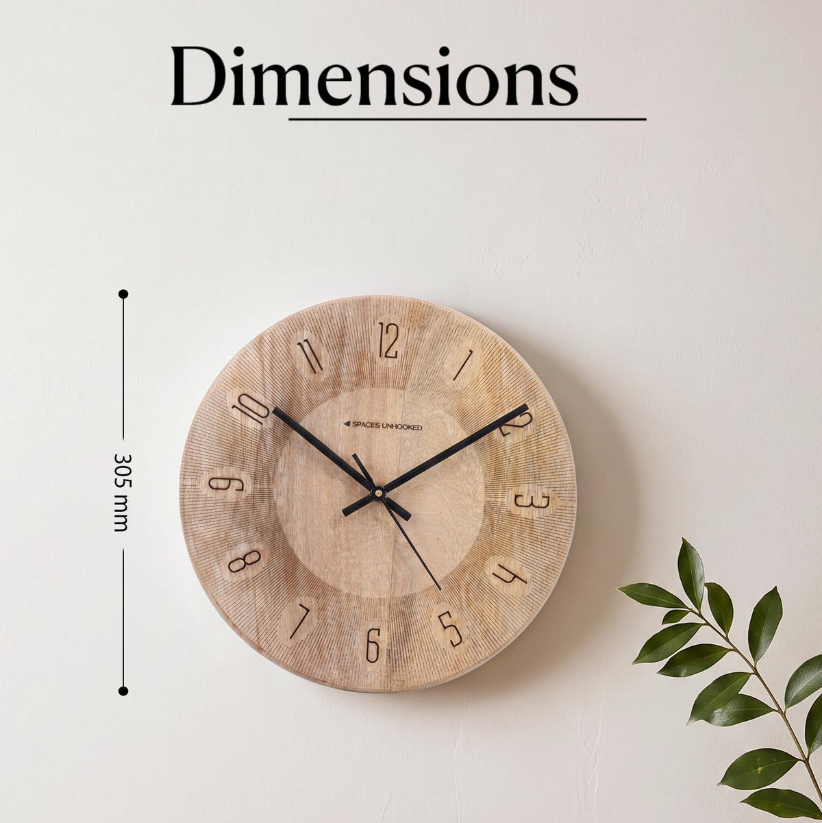 wooden wall clock 32