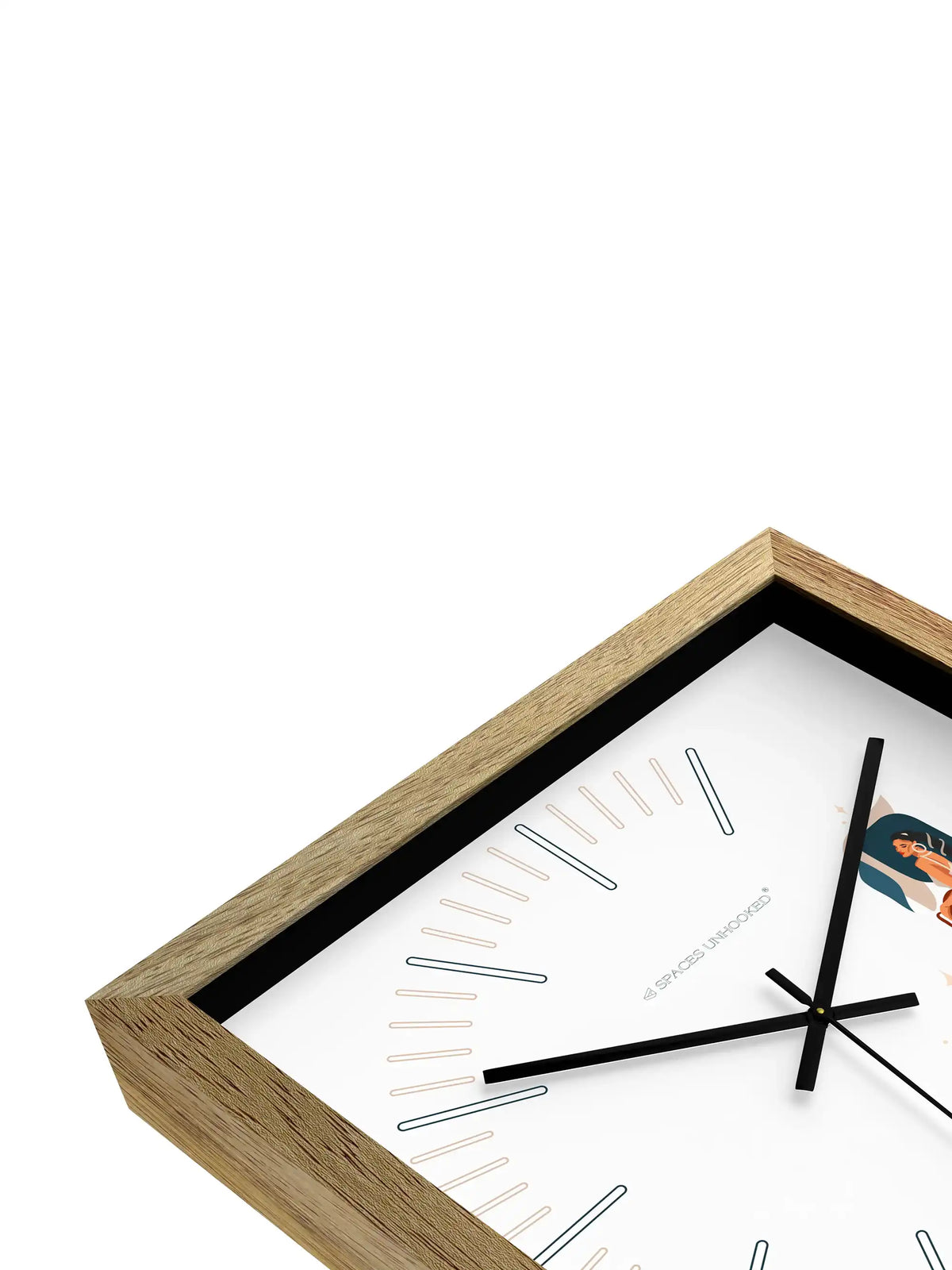 Aquarius Zodiac Wall Clock Displayed in Elegant Home Interior with Decorative Shelves and Indoor Plants