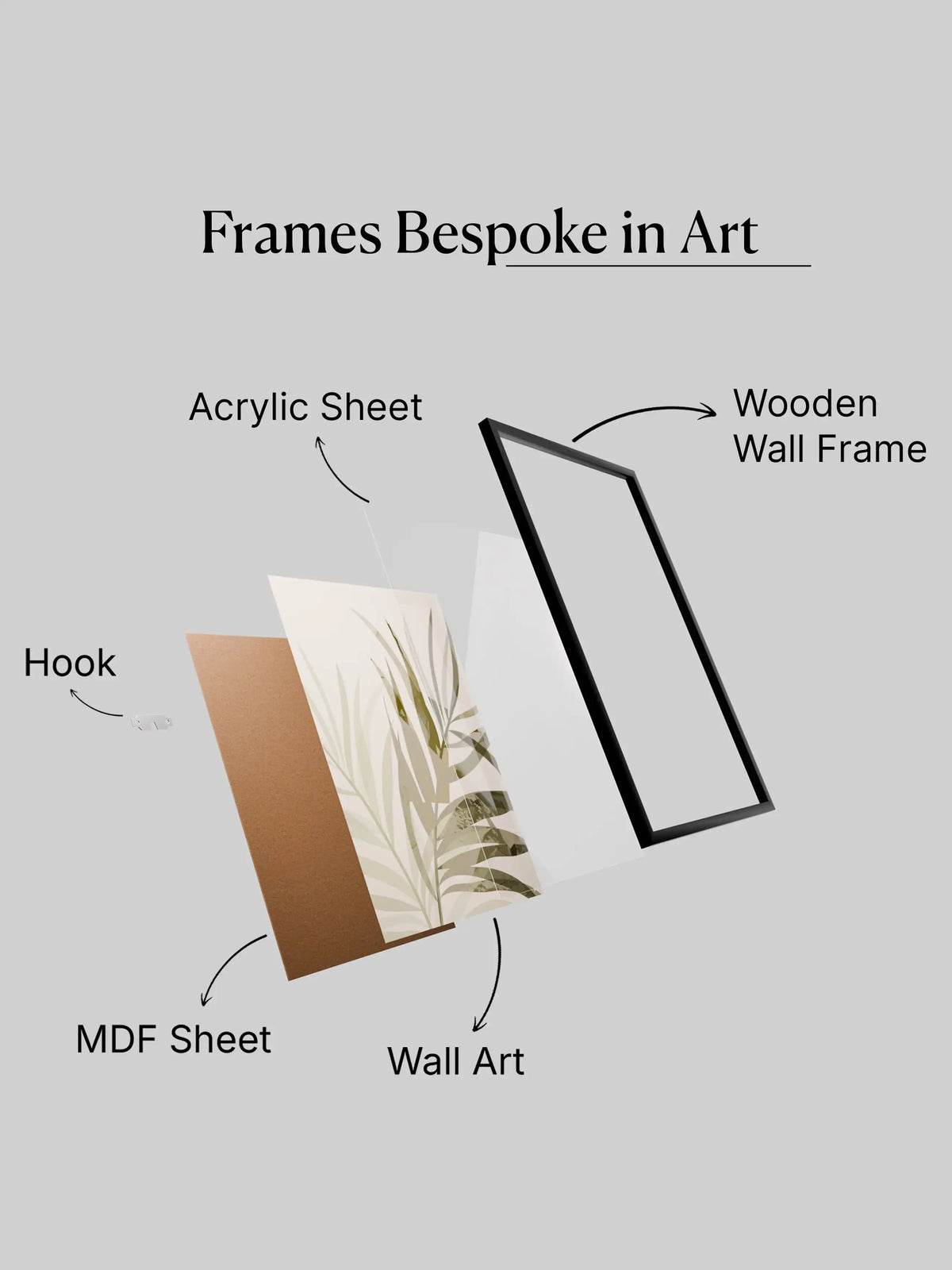 Wooden Wall Frames - Abstract Geometry Wall Art - Spaces Unhooked
