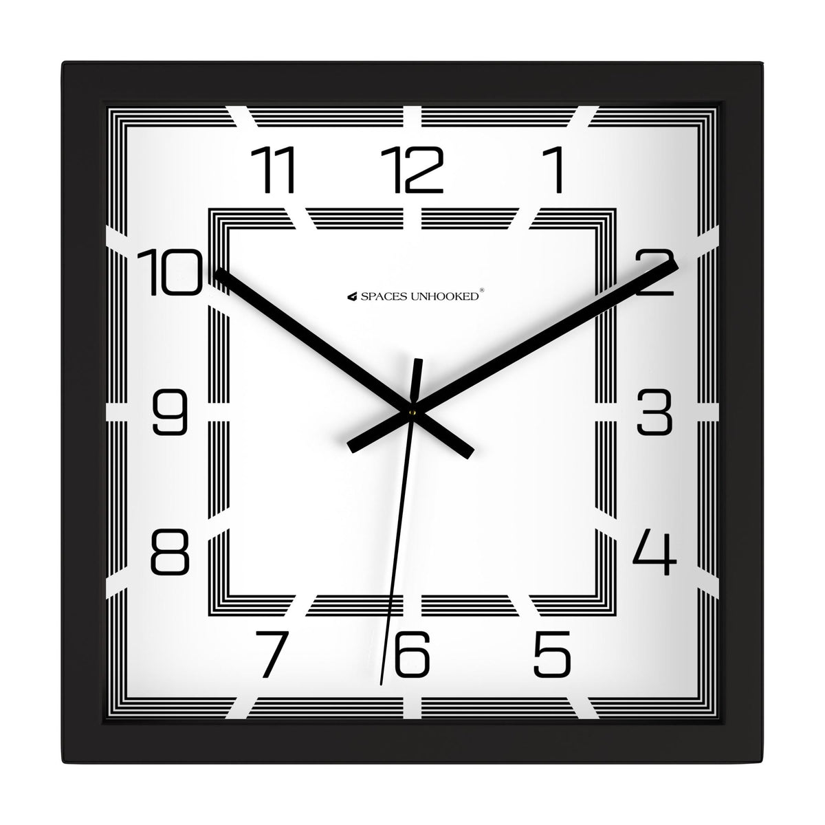 Spaces Unhooked logo above the brass-toned centre cap on an art deco dial