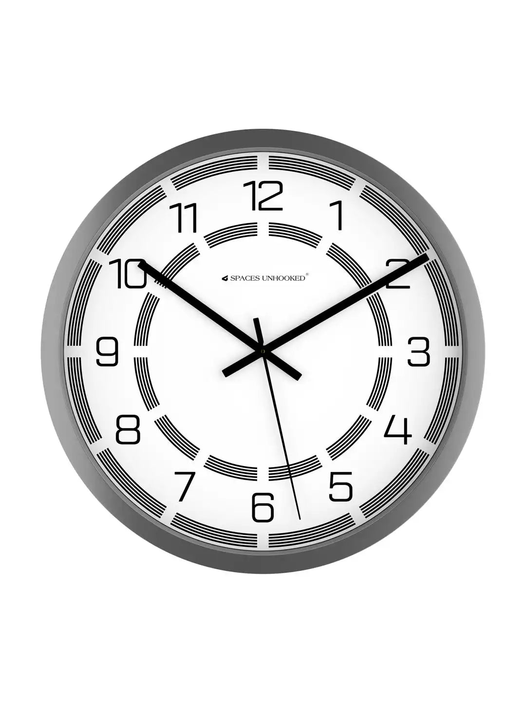 Front View Wall Clock - Premium Wall Clock with Metal Pointers