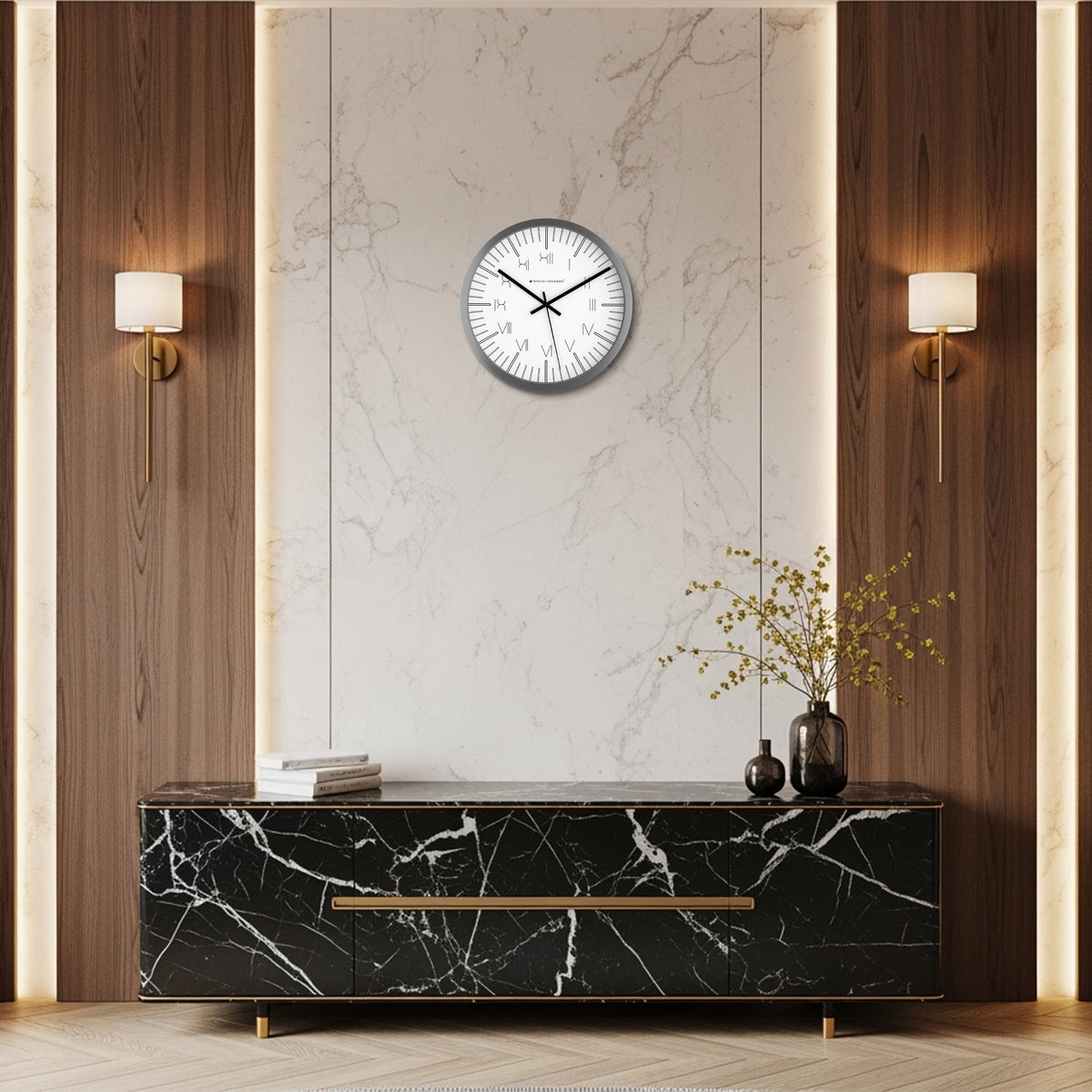 silent wall clock movement