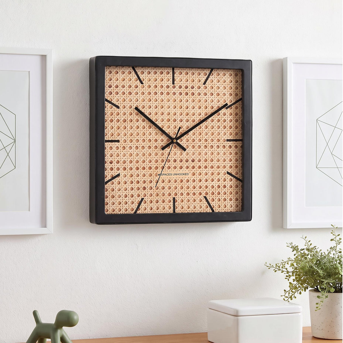 Spaces Unhooked Round Wall Clock, Boho