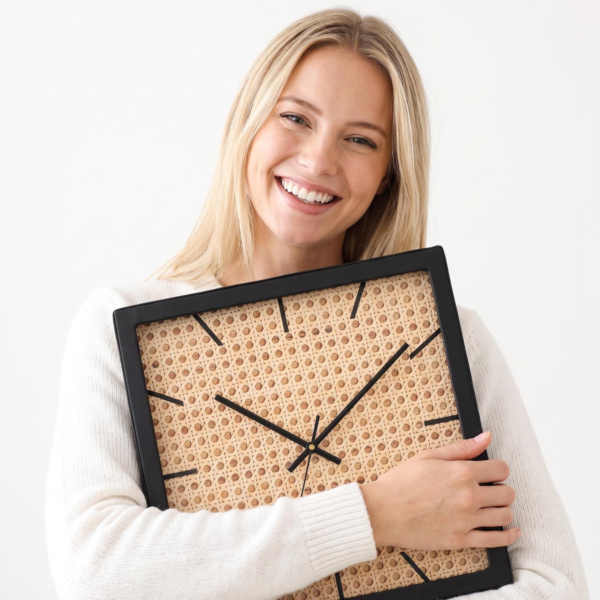 Spaces Unhooked Round Wall Clock, Boho