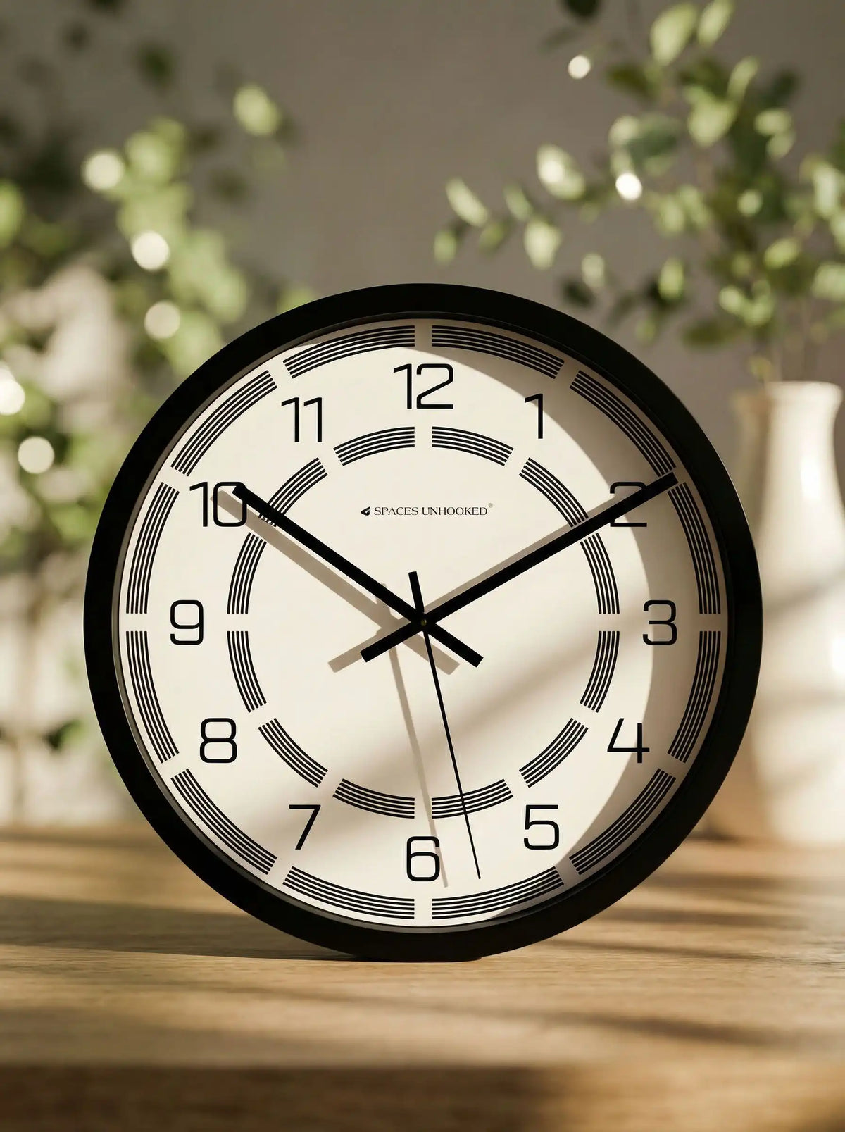 Lifestyle AI View – Premium Silent Wall Clock in Modern Interior