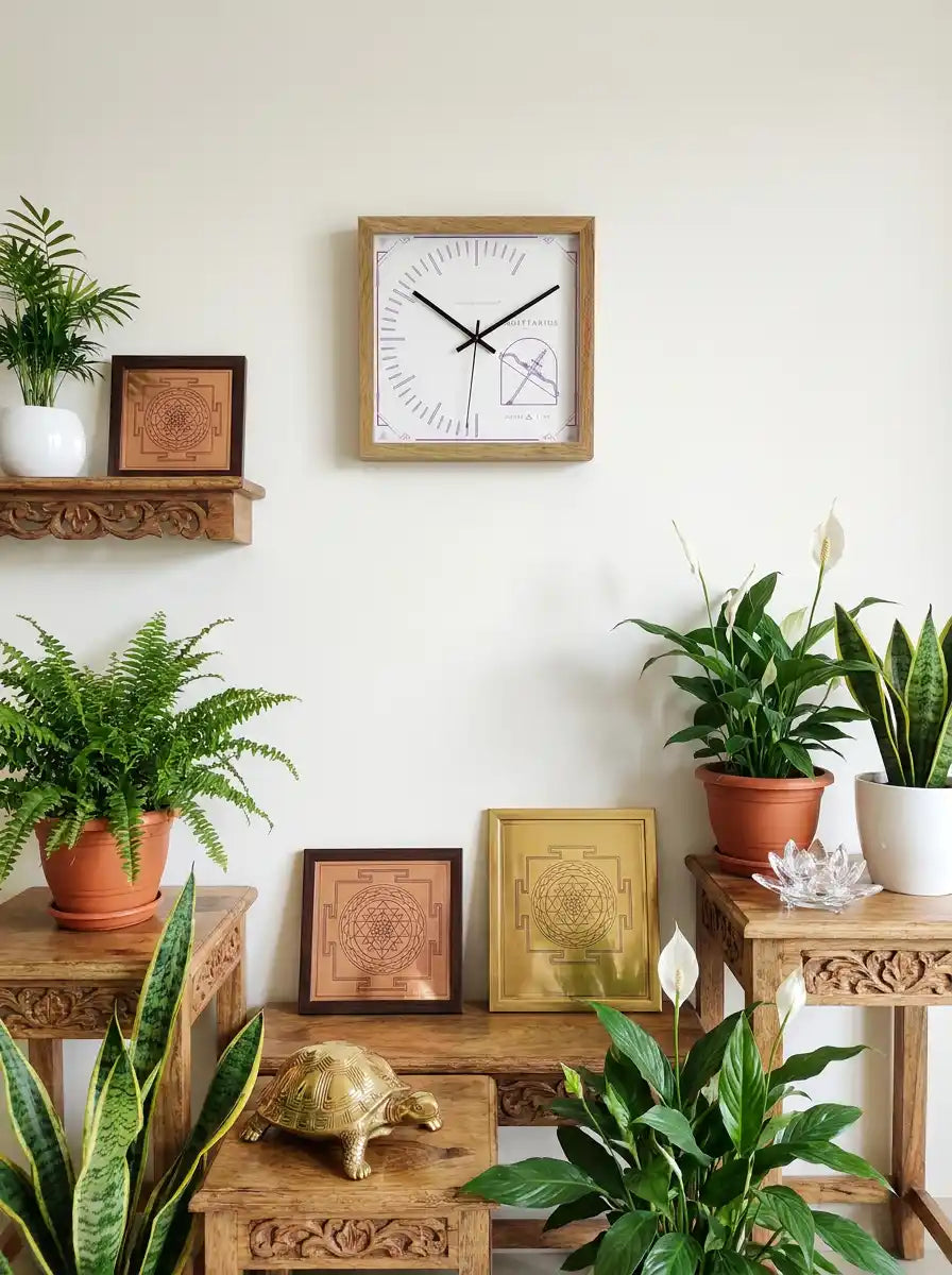 Sagittarius Zodiac Large Wooden Wall Clock – 3D View Natural Oak Frame Jupiter Fire Sign Dial | Spaces Unhooked