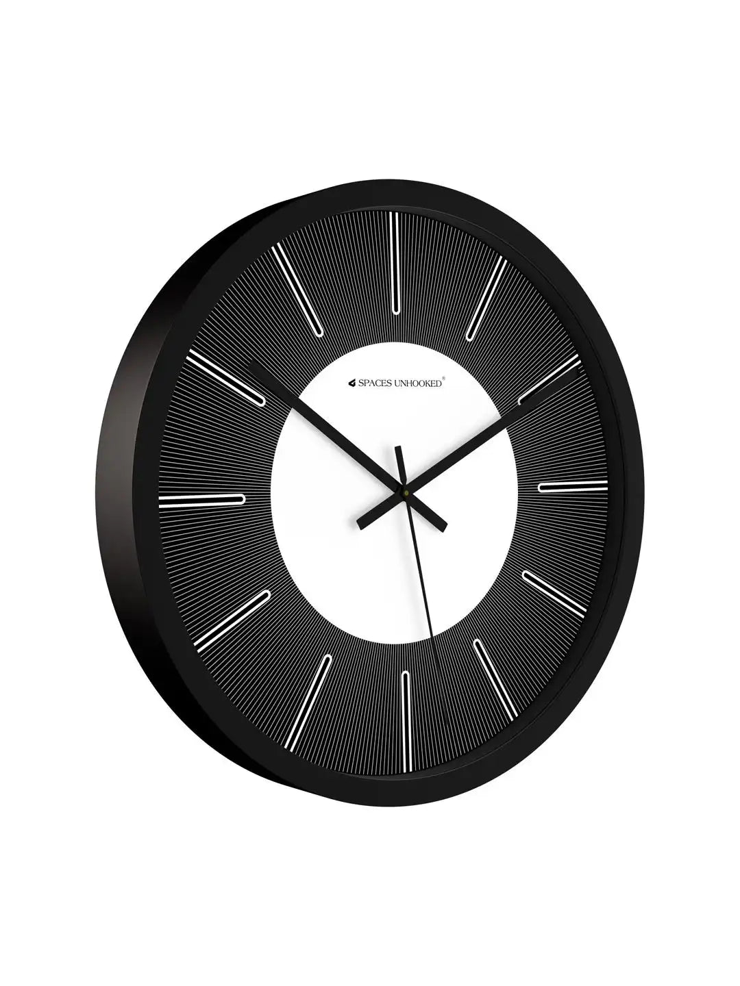 Side White – Side profile of plastic wall clock showing black rim depth
