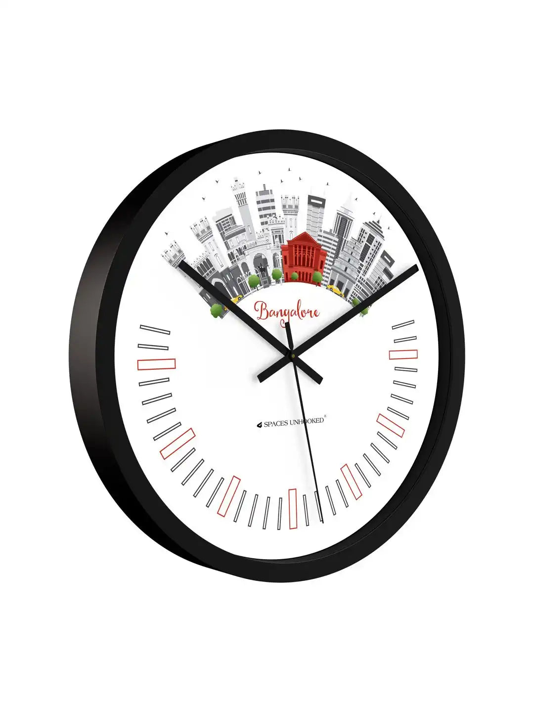 Close Up Wall Clock Dial - Bangalore Skyline Premium Wall Clock