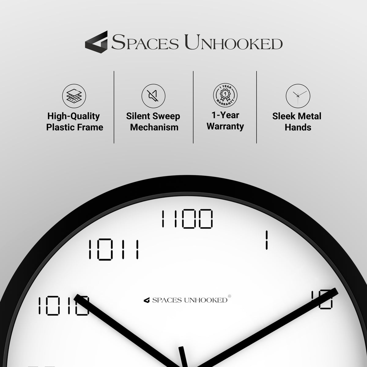 silent wall clock bedroom