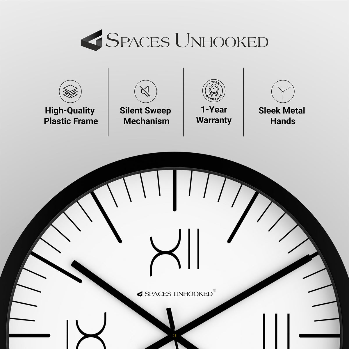 non ticking wall clock