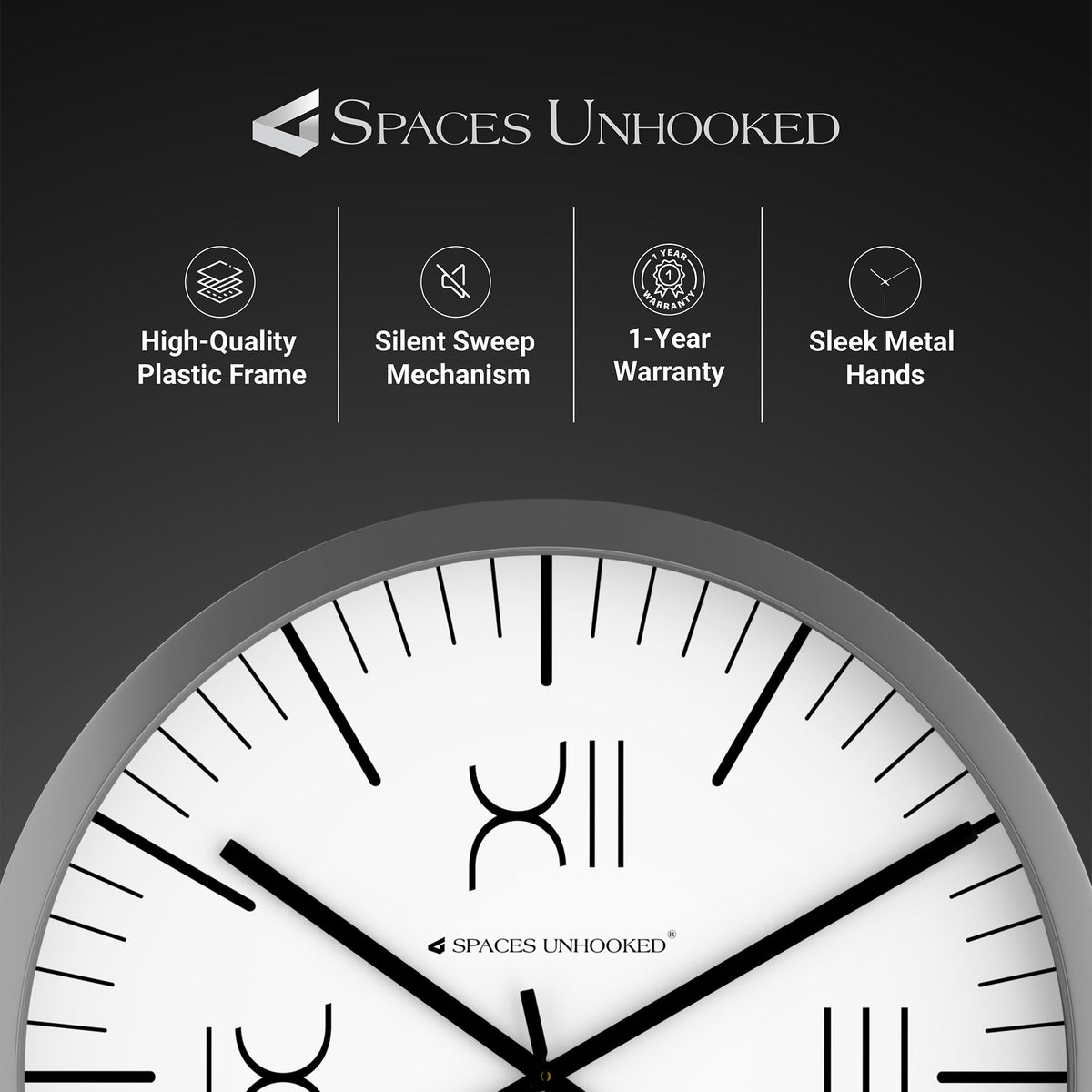 non ticking wall clock