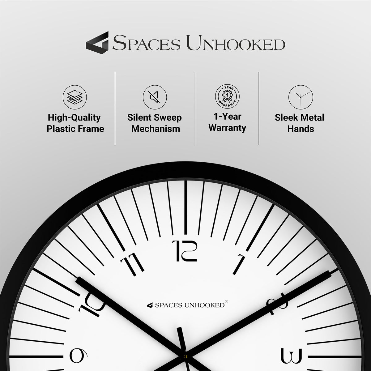 non ticking wall clock machine