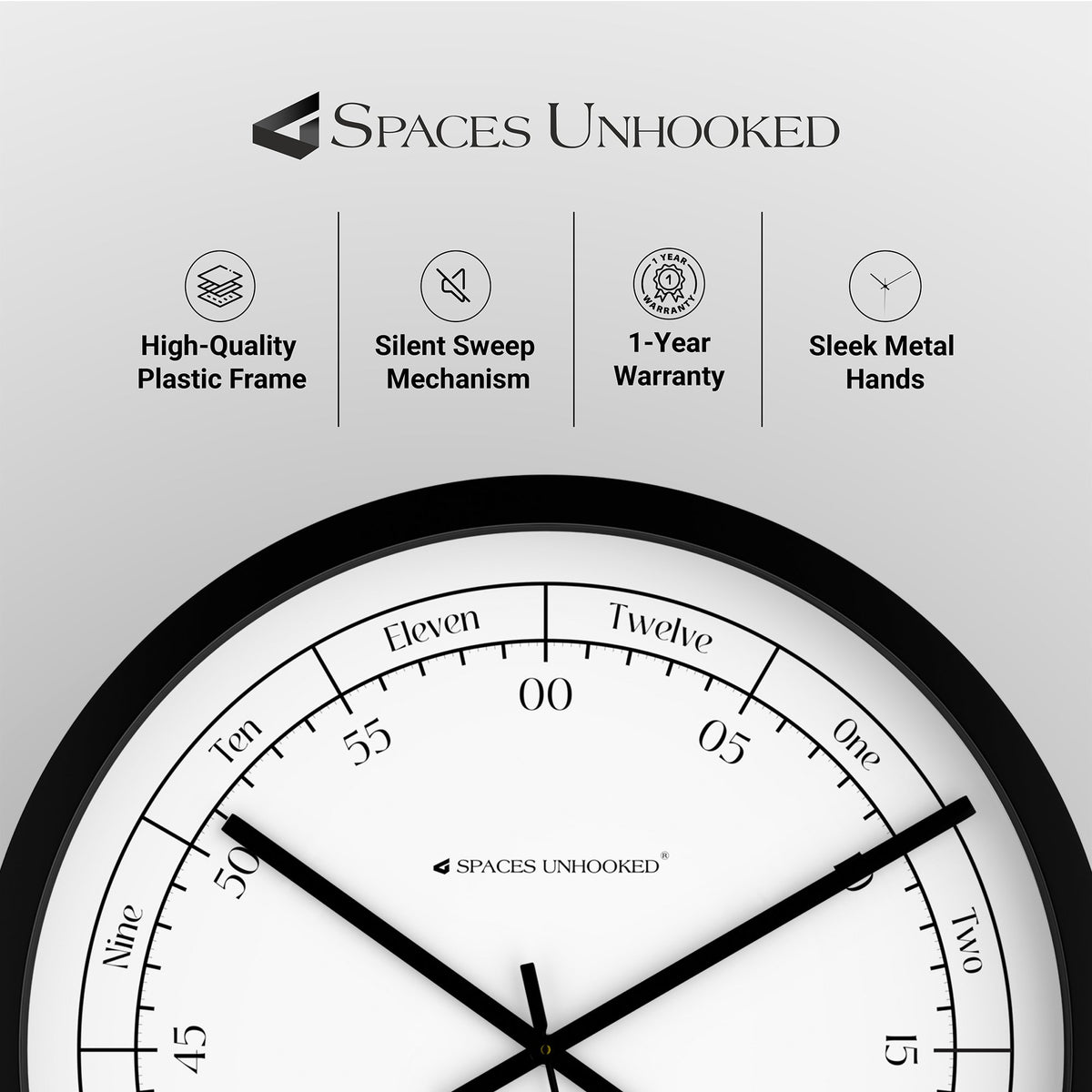 non ticking wall clock