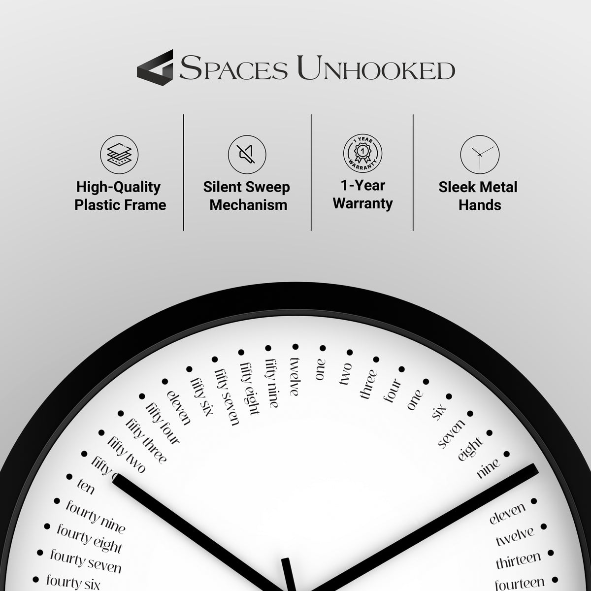 contemporary wall clock