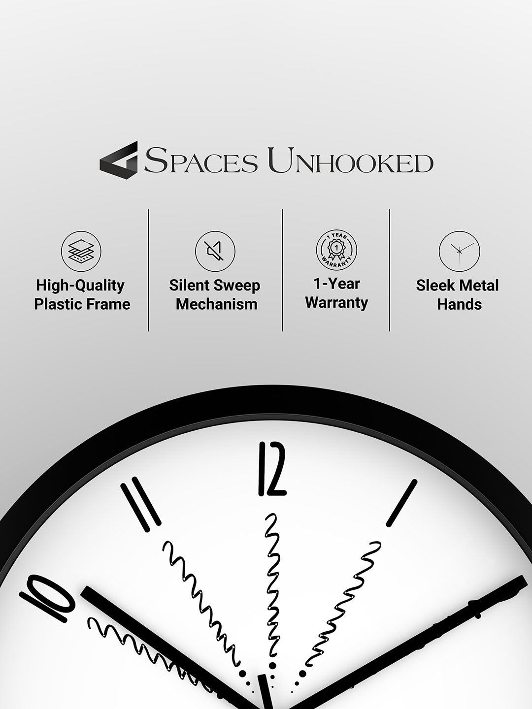 analogue wall clock for bedroom