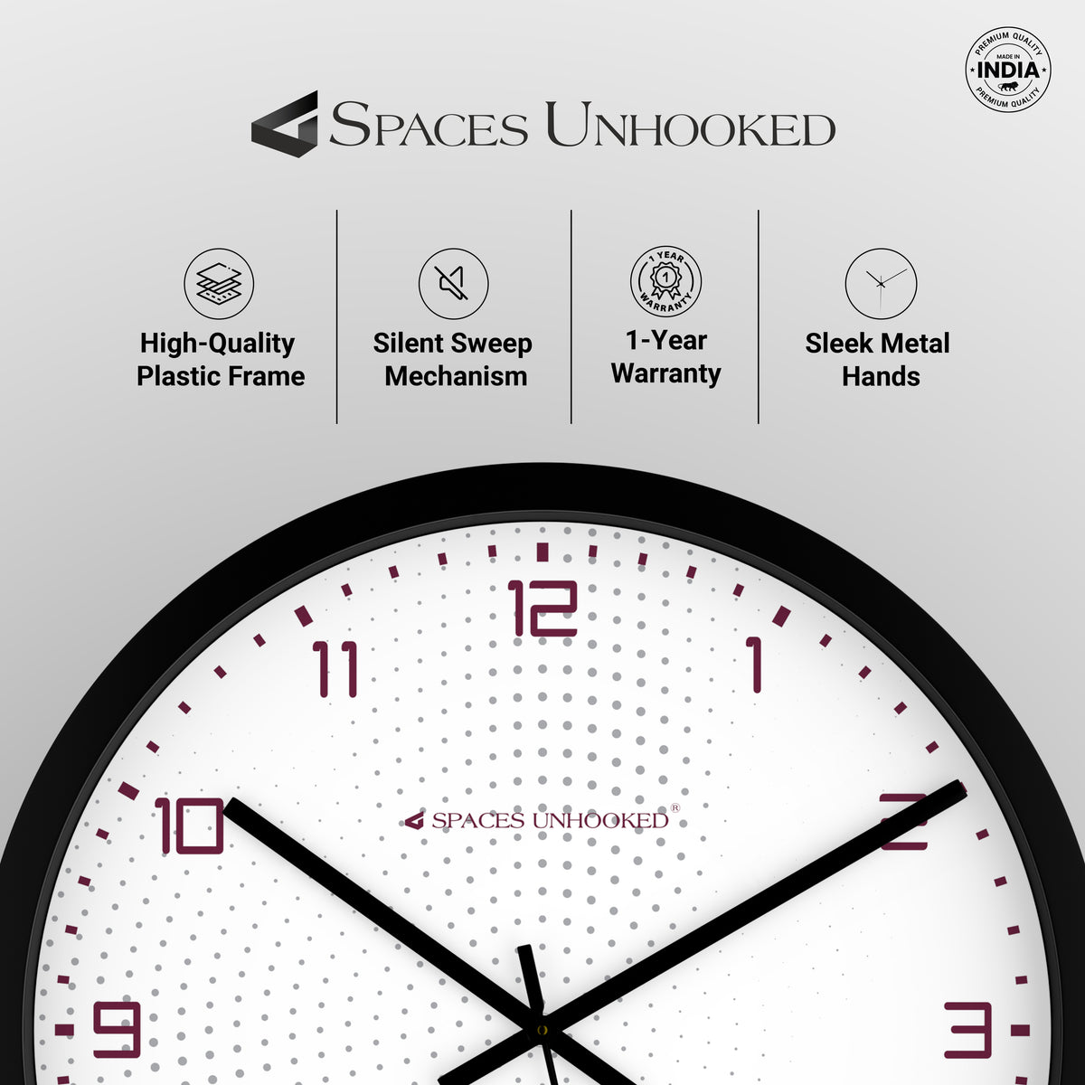 luxury wall clock for bedroom