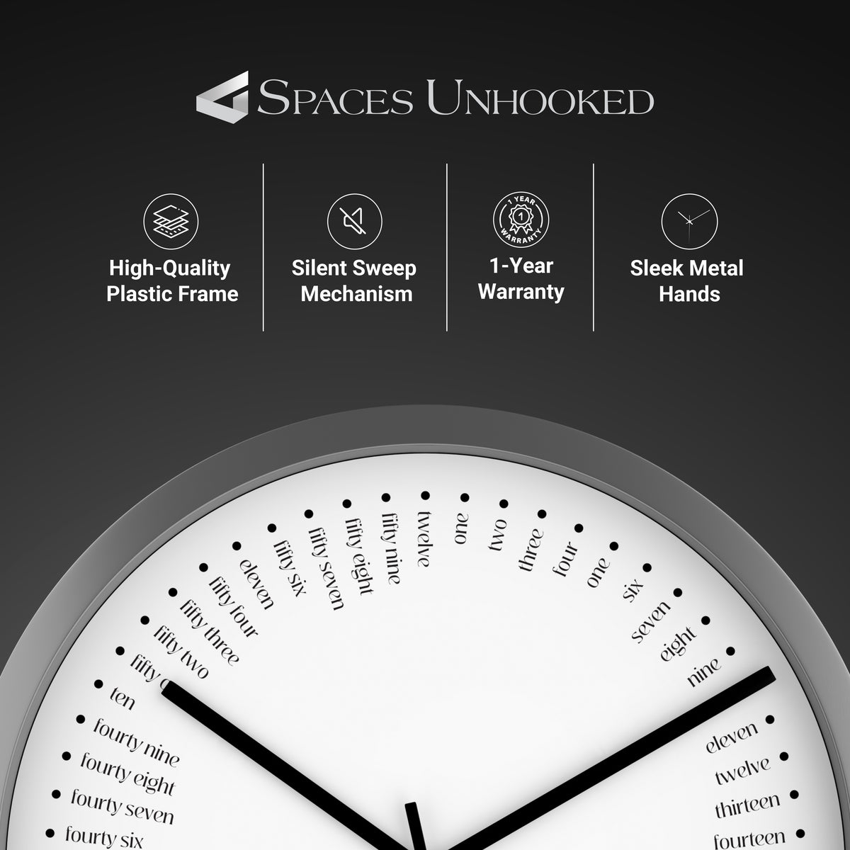 non ticking wall clock