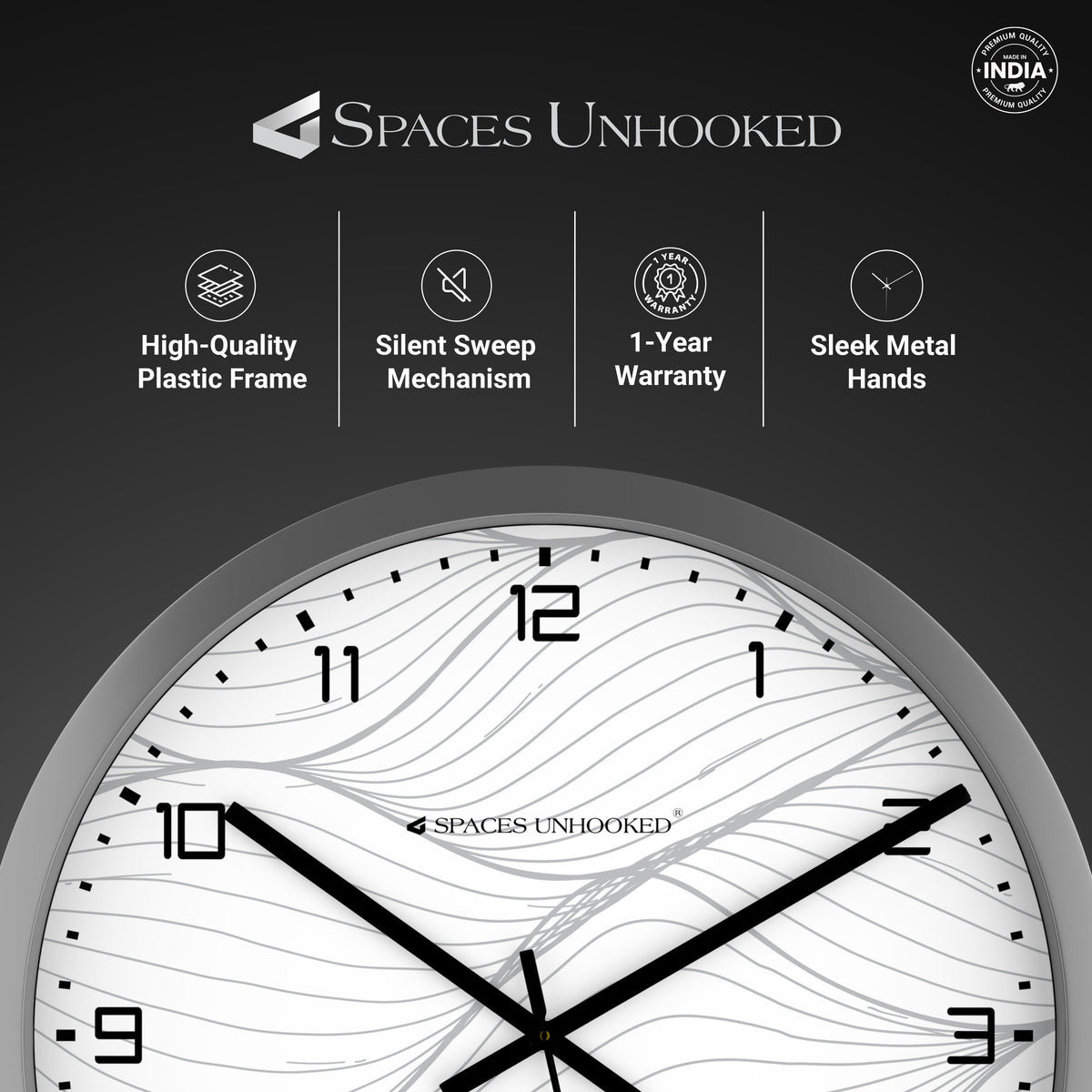 analogue wall clock for bedroom