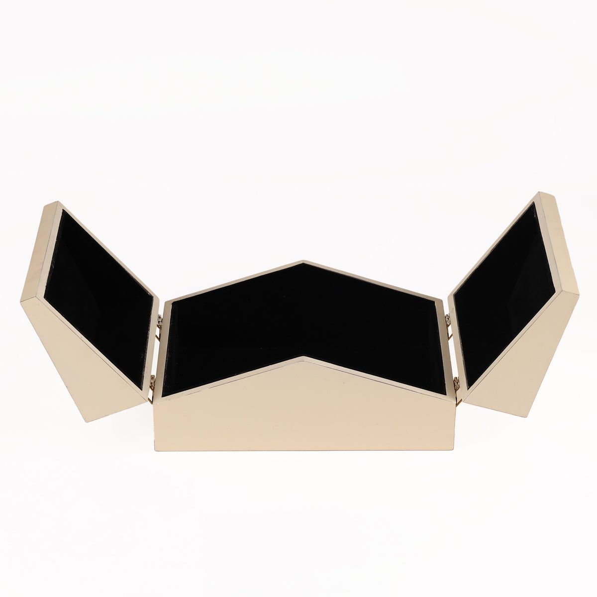 Geometrically shaped black and gold 