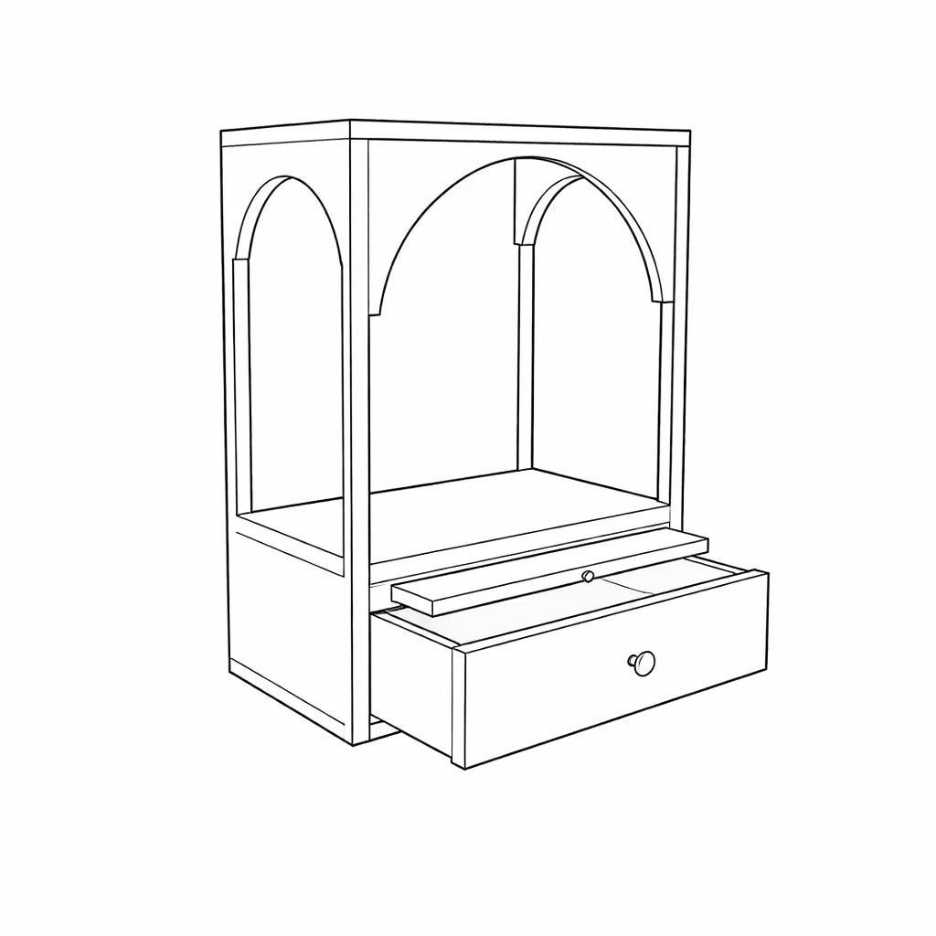 designer wooden temple