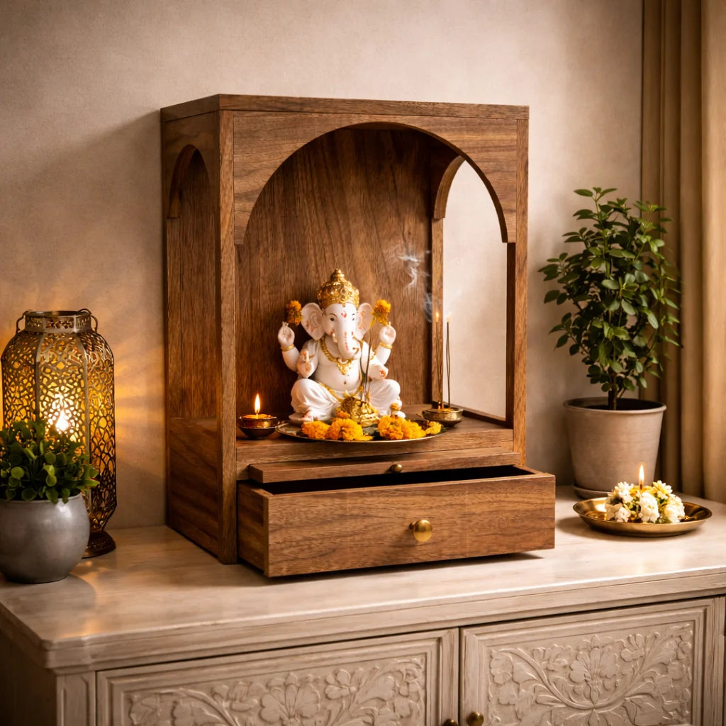 wooden temple for home