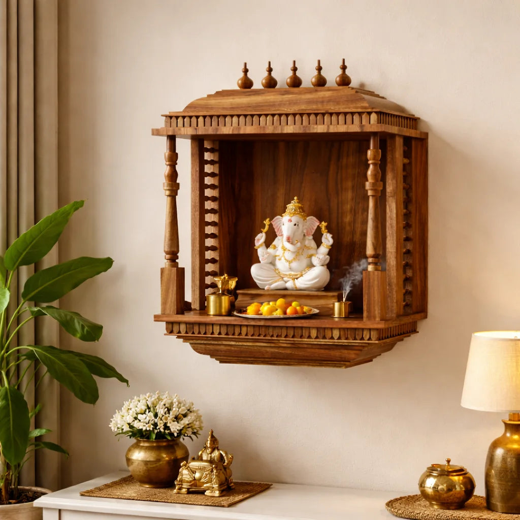 decorative wooden temple