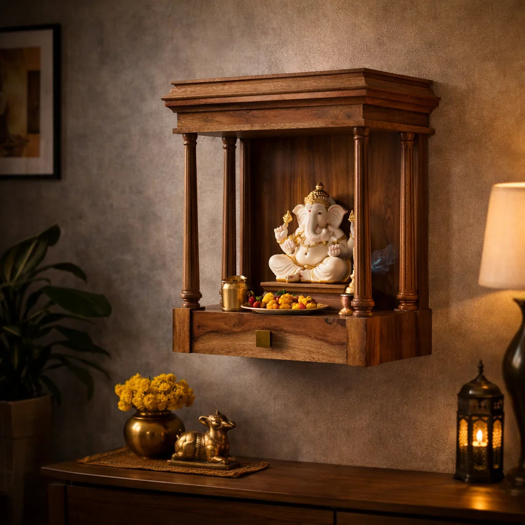 modern wooden temple