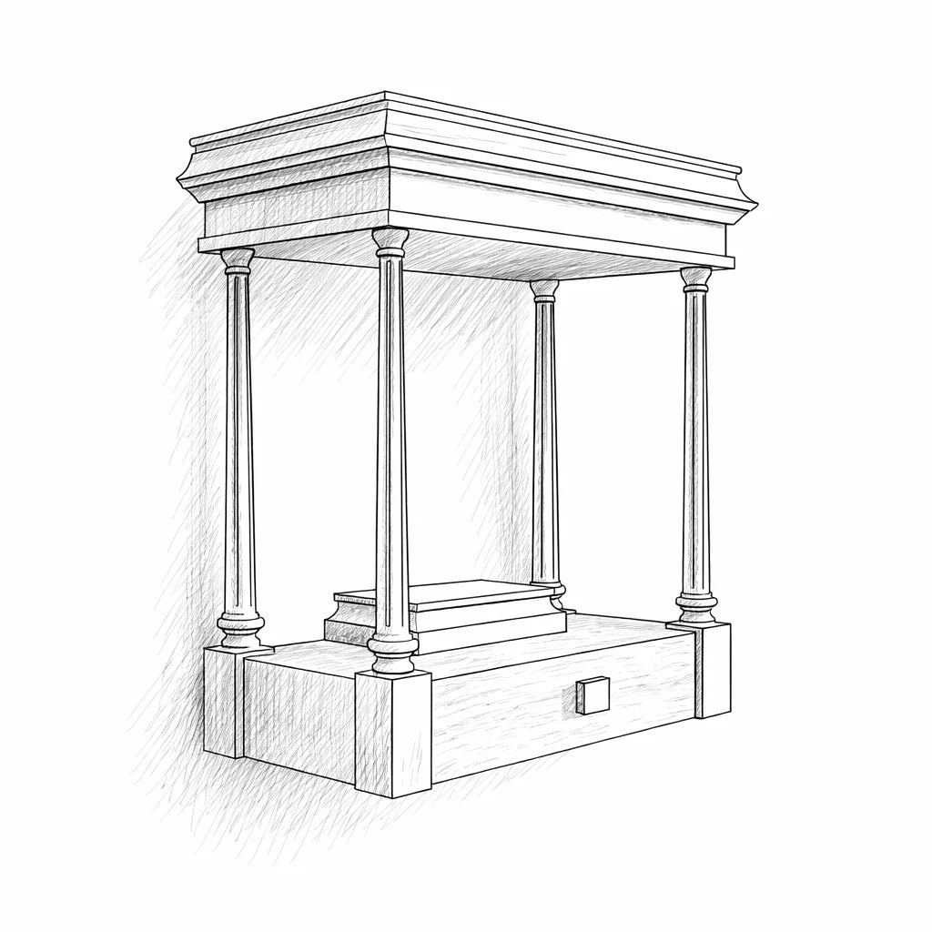 small wooden temple