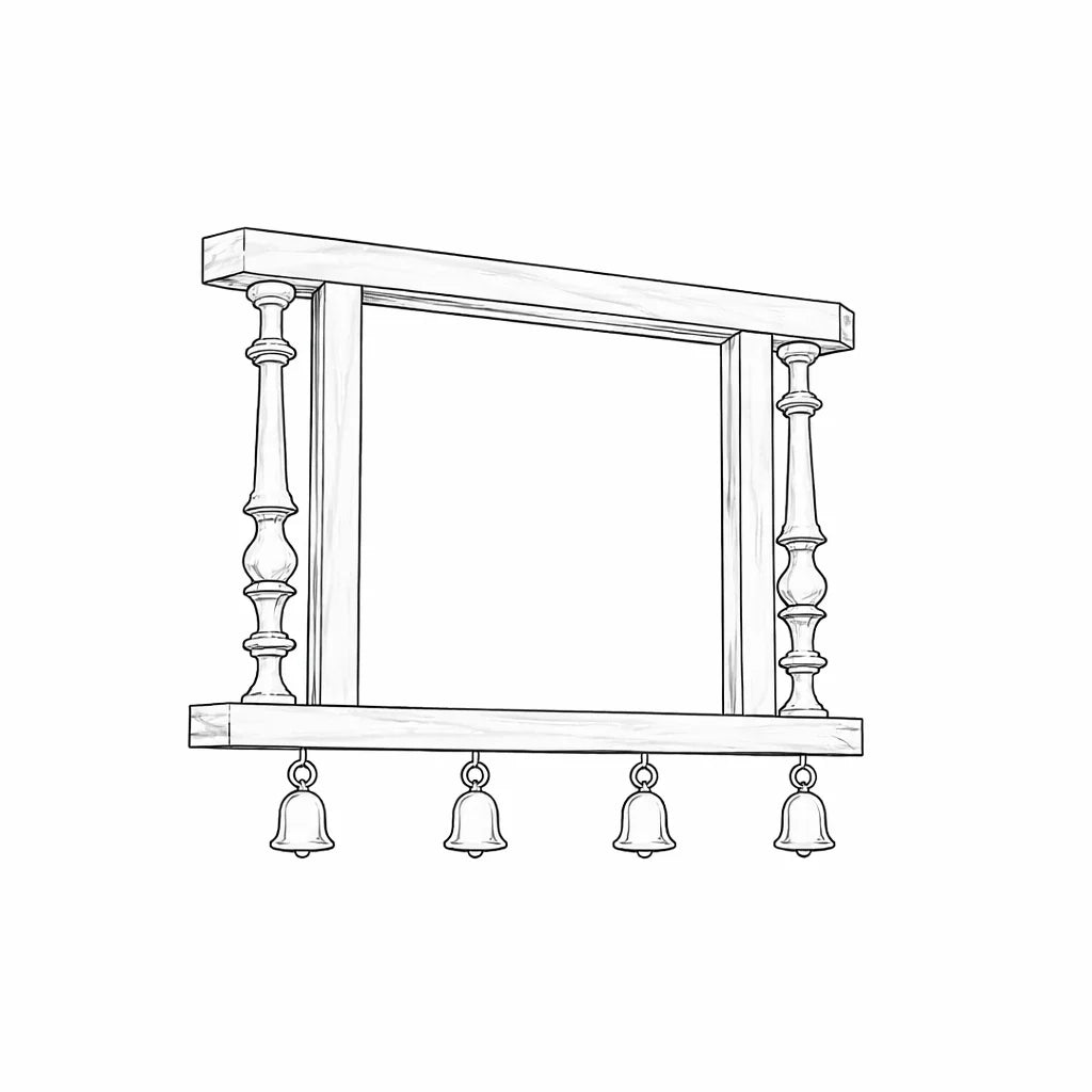 compact wooden temple