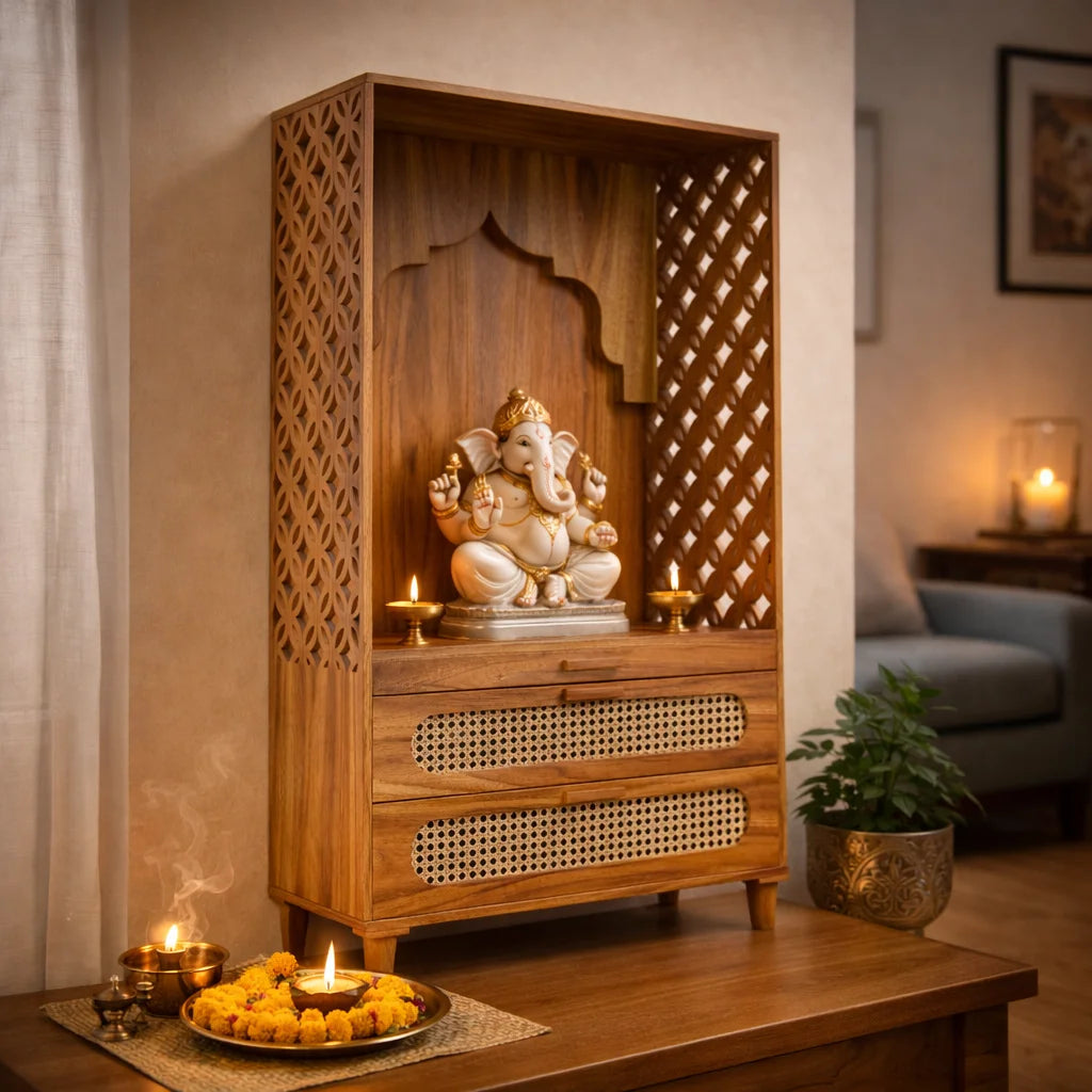 pooja mandir wooden