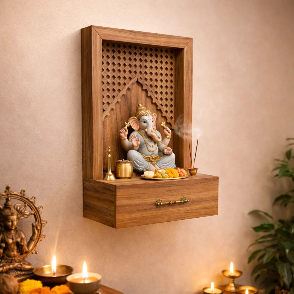 wooden temple for home