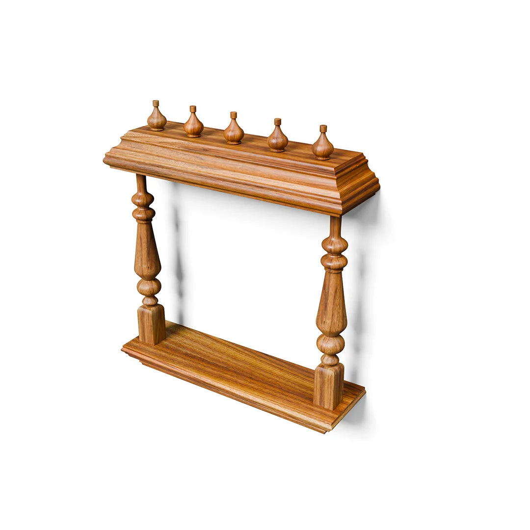 carved wooden temple