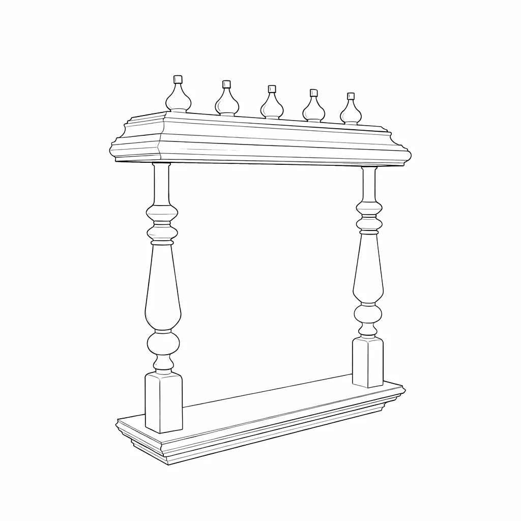 small wooden temple