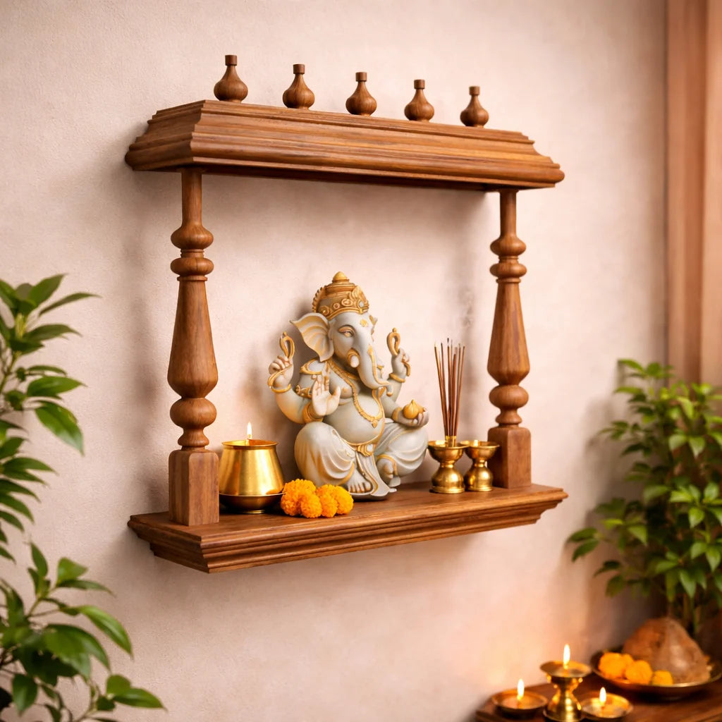 wooden pooja temple