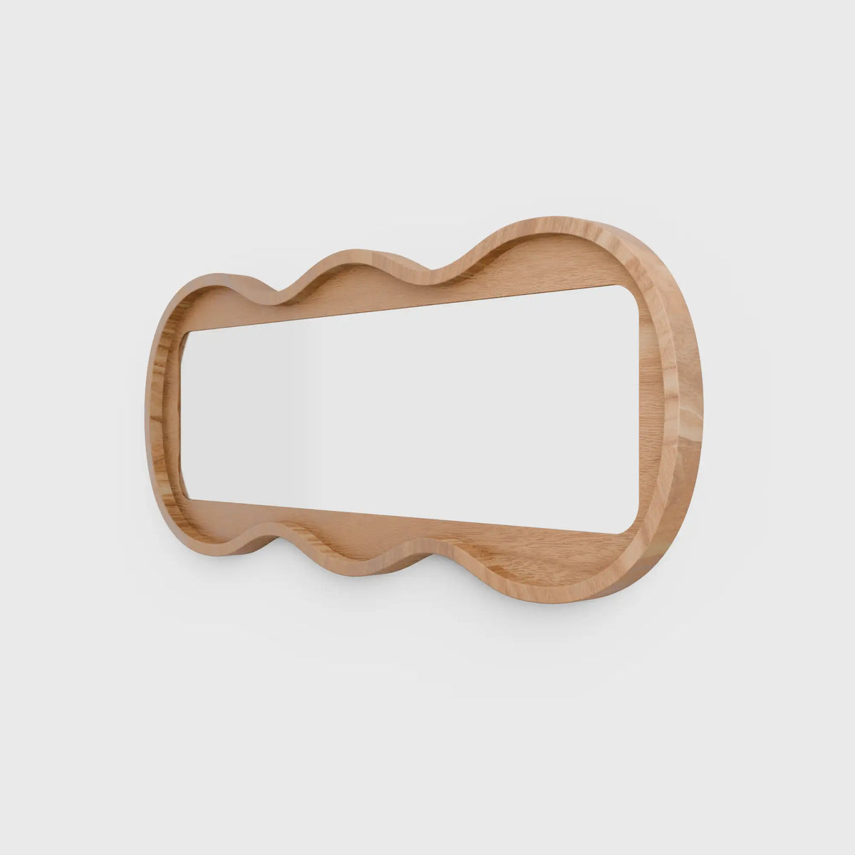 Vintage wooden wall mirror