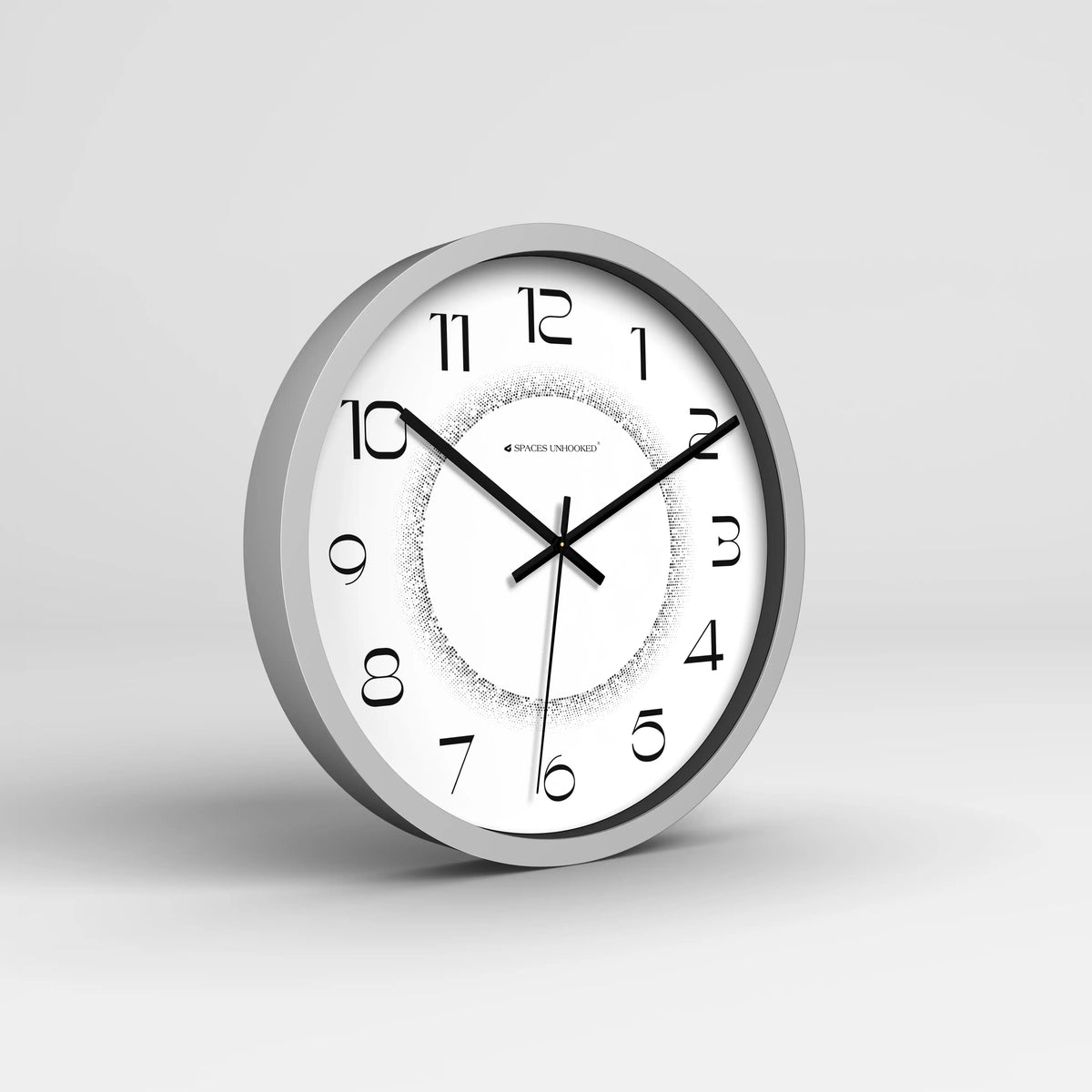 silver wall clock 