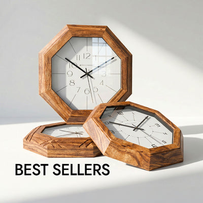 wooden wall clock