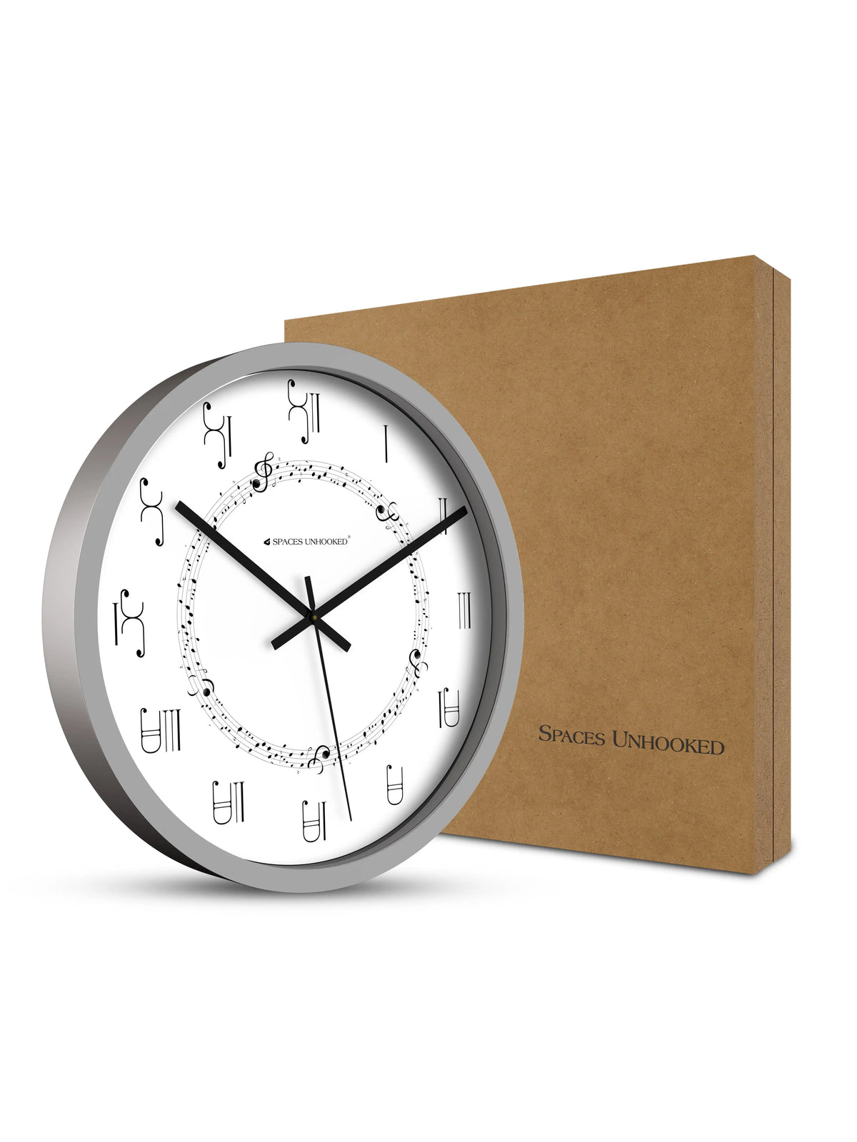 Close Up Wall Clock Dial - Premium Wall Clock Musical Notes Design