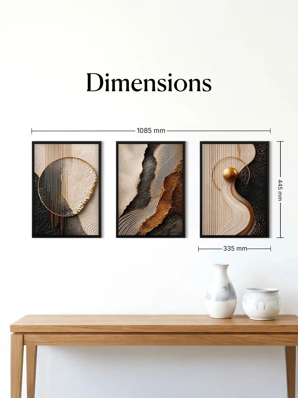 Wooden Wall Frames - Abstract Geometry Wall Art - Spaces Unhooked