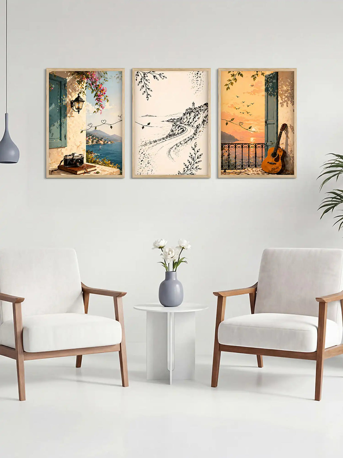 Mediterranean Coastal Wall Art - Spaces Unhooked